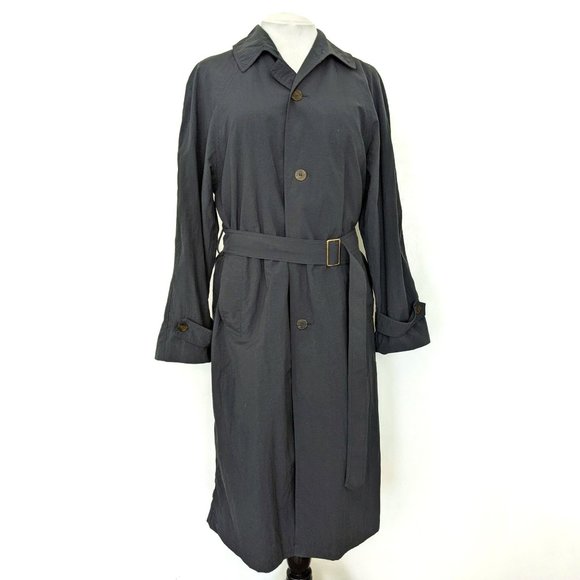 Hammacher Schlemmer Other - Vintage 70's Hammacher Schlemmer Navy Packable Wind Rain Trench Coat